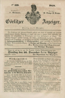Görlitzer Anzeiger. 1848, № 119 (24 December)