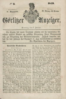 Görlitzer Anzeiger. 1849, № 3 (7 Januar)