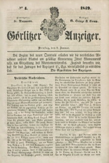 Görlitzer Anzeiger. 1849, № 4 (9 Januar)