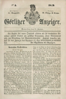 Görlitzer Anzeiger. 1849, № 5 (11 Januar) + dod.