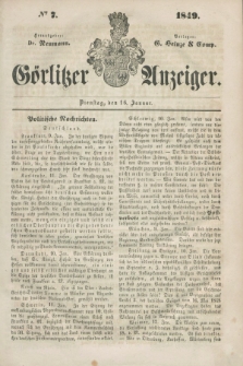 Görlitzer Anzeiger. 1849, № 7 (16 Januar)