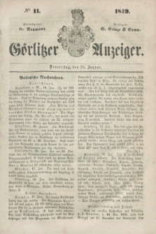 Görlitzer Anzeiger. 1849, № 11 (25 Januar) + dod.