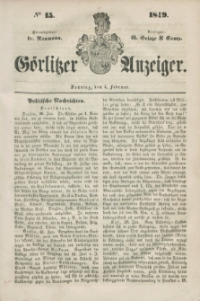 Görlitzer Anzeiger. 1849, № 15 (4 Februar)