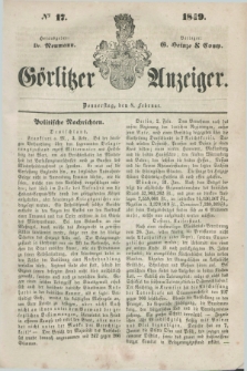 Görlitzer Anzeiger. 1849, № 17 (8 Februar) + dod.