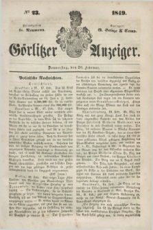 Görlitzer Anzeiger. 1849, № 23 (20 Februar) + dod.