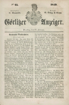 Görlitzer Anzeiger. 1849, № 25 (27 Februar)
