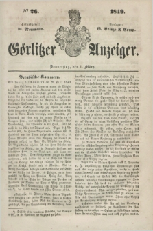 Görlitzer Anzeiger. 1849, № 26 (1 März) + dod.