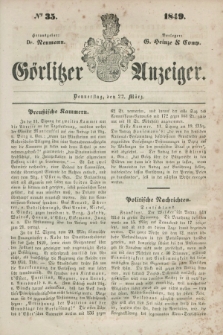 Görlitzer Anzeiger. 1849, № 35 (22 März) + dod.