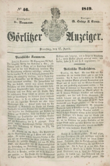 Görlitzer Anzeiger. 1849, № 46 (17 April)