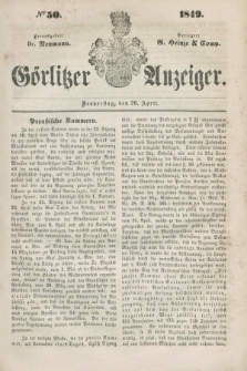 Görlitzer Anzeiger. 1849, № 50 (26 April) + dod.