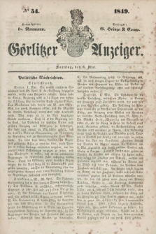 Görlitzer Anzeiger. 1849, № 54 (6 Mai)