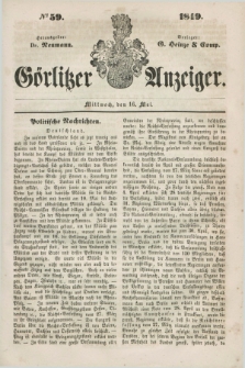 Görlitzer Anzeiger. 1849, № 59 (16 Mai) + dod.