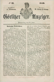 Görlitzer Anzeiger. 1849, № 77 (28 Juni) + dod.