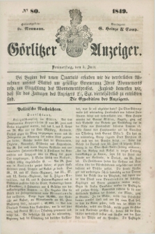 Görlitzer Anzeiger. 1849, № 80 (5 Juli) + dod.