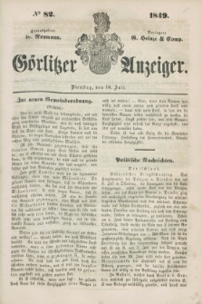 Görlitzer Anzeiger. 1849, № 82 (10 Juli)