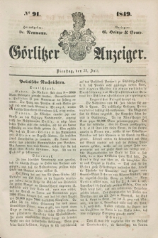 Görlitzer Anzeiger. 1849, № 91 (31 Juli)