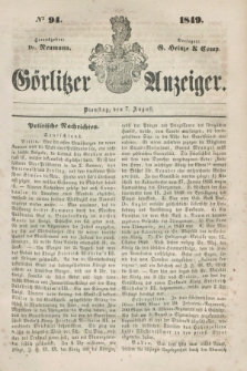 Görlitzer Anzeiger. 1849, № 94 (7 August)