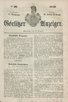 Görlitzer Anzeiger. 1849, № 97 (14 August)