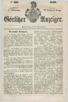 Görlitzer Anzeiger. 1849, № 107 (6 September) + dod.