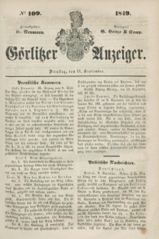 Görlitzer Anzeiger. 1849, № 109 (11 September)