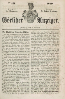 Görlitzer Anzeiger. 1849, № 121 (9 October)
