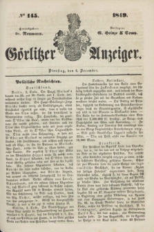 Görlitzer Anzeiger. 1849, № 145 (4 December)