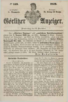 Görlitzer Anzeiger. 1849, № 149 (13 December) + dod.