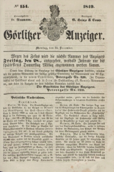 Görlitzer Anzeiger. 1849, № 154 (24 December)