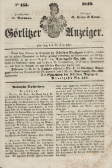 Görlitzer Anzeiger. 1849, № 155 (28 December)