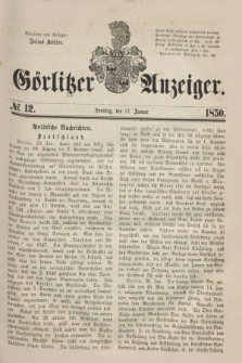 Görlitzer Anzeiger. 1850, № 12 (27 Januar)