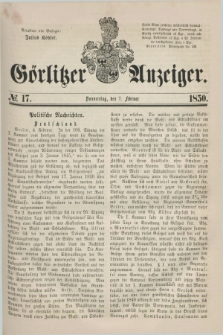 Görlitzer Anzeiger. 1850, № 17 (7 Februar) + dod.