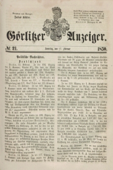 Görlitzer Anzeiger. 1850, № 21 (17 Februar)