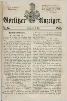 Görlitzer Anzeiger. 1850, № 27 (3 März) + dod.