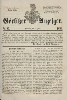 Görlitzer Anzeiger. 1850, № 35 (21 März) + dod.