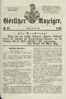 Görlitzer Anzeiger. 1850, № 48 (23 April)