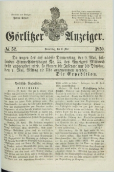 Görlitzer Anzeiger. 1850, № 52 (2 Mai) + dod.