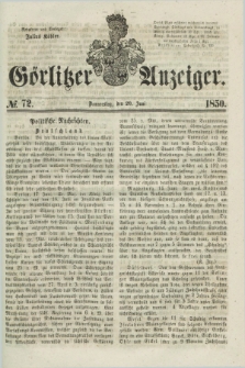 Görlitzer Anzeiger. 1850, № 72 (20 Juni) + dod.