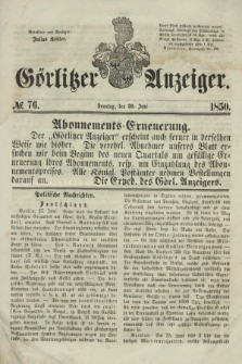 Görlitzer Anzeiger. 1850, № 76 (30 Juni)