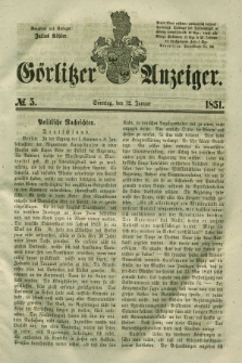 Görlitzer Anzeiger. 1851, № 5 (12 Januar)