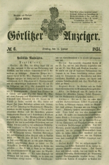 Görlitzer Anzeiger. 1851, № 6 (14 Januar)