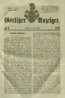 Görlitzer Anzeiger. 1851, № 9 (21 Januar)
