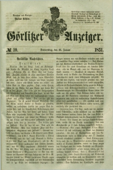 Görlitzer Anzeiger. 1851, № 10 (23 Januar) + dod.