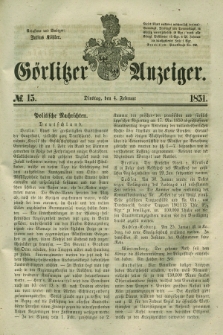 Görlitzer Anzeiger. 1851, № 15 (4 Februar)
