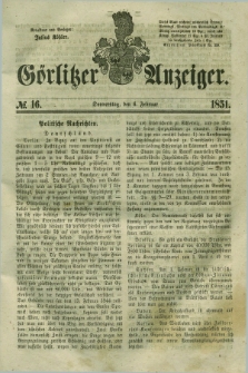 Görlitzer Anzeiger. 1851, № 16 (6 Februar) + dod.