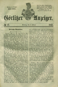 Görlitzer Anzeiger. 1851, № 17 (9 Februar) + dod.