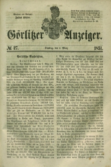 Görlitzer Anzeiger. 1851, № 27 (4 März)