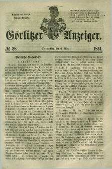 Görlitzer Anzeiger. 1851, № 28 (6 März) + dod.