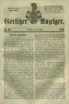 Görlitzer Anzeiger. 1851, № 33 (18 März)
