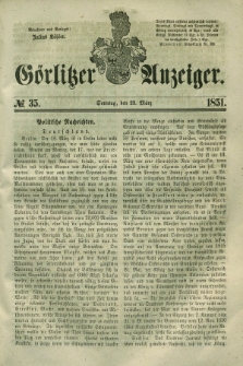 Görlitzer Anzeiger. 1851, № 35 (23 März)