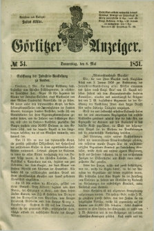 Görlitzer Anzeiger. 1851, № 54 (8 Mai) + dod.